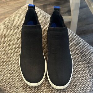 Rothy’s Women’s Slip-On Knit Sneakers in Black